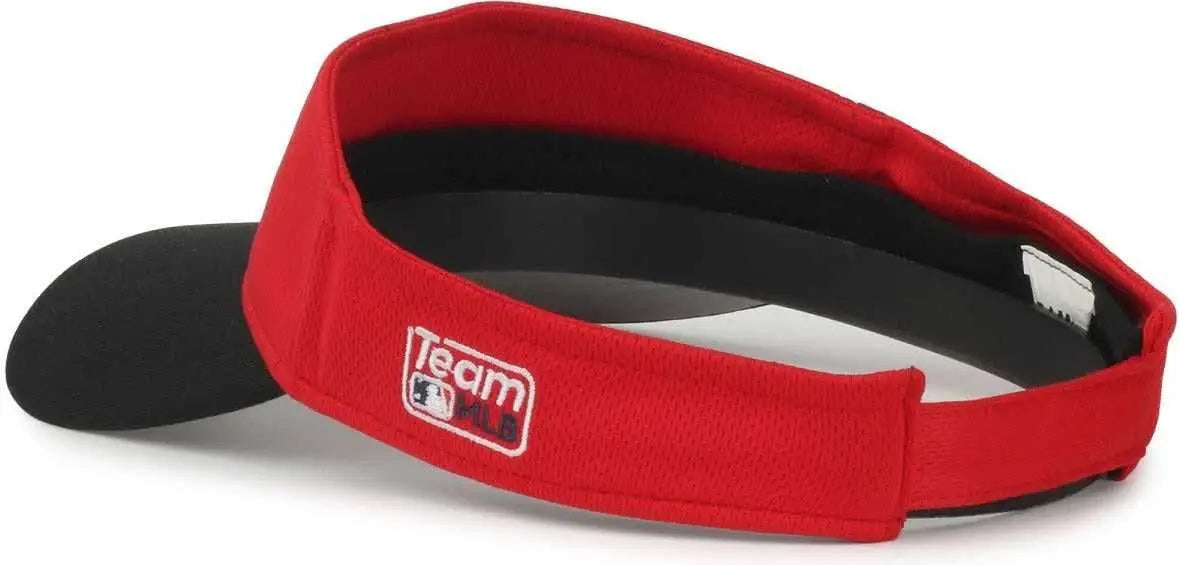 OC Sports MLB-185Traditional Visor - Arizona Diamondbacks - Red Black / 6 7/8’’ - 7 1/2’’
