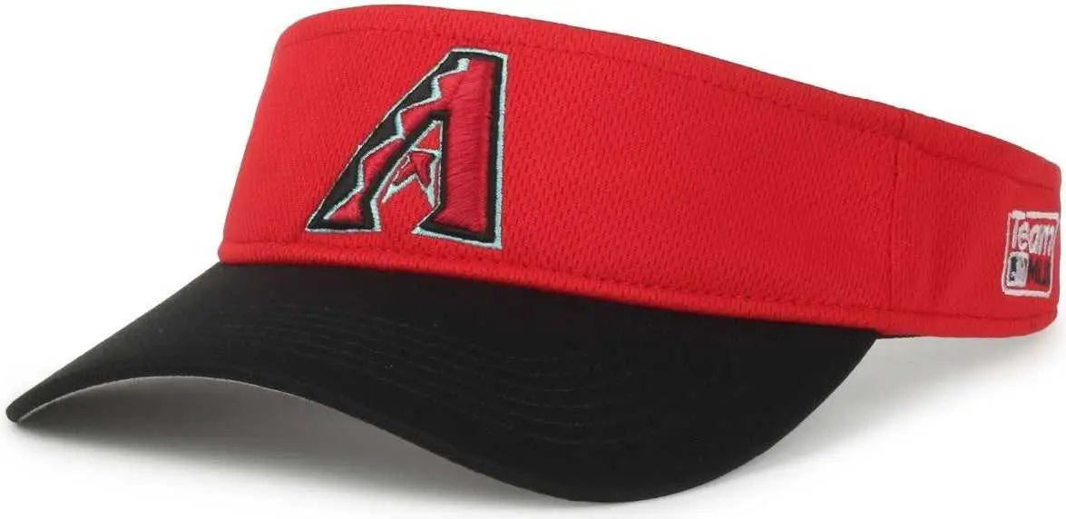 OC Sports MLB-185Traditional Visor - Arizona Diamondbacks - Red Black / 6 7/8’’ - 7 1/2’’