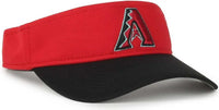 OC Sports MLB-185Traditional Visor - Arizona Diamondbacks - Red Black / 6 7/8’’ - 7 1/2’’