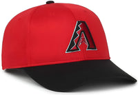 OC Sports MLB-350 MLB Polyester Baseball Adjustable Cap - Arizona Diamondbacks Home & Road - Black / 6 3/8’’ - 7’’