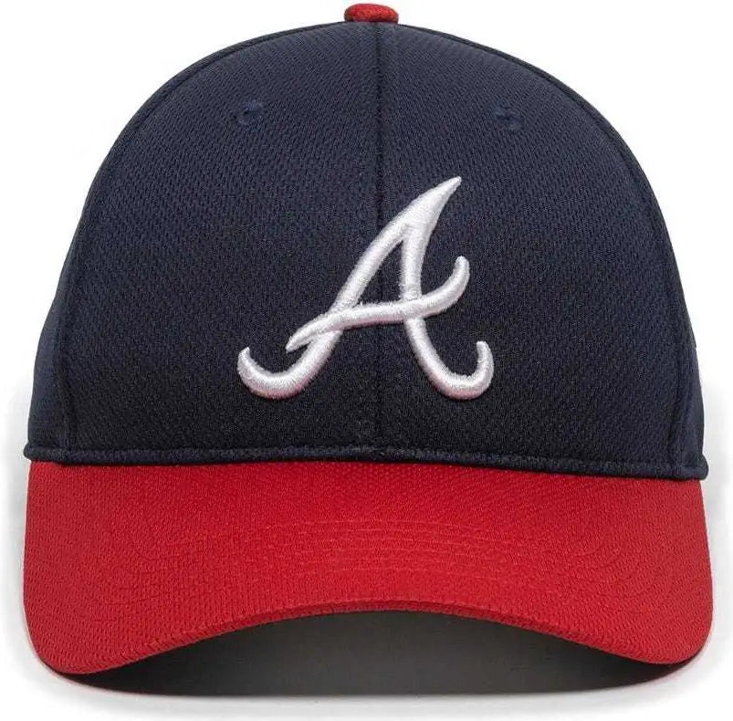OC Sports MLB-350 MLB Polyester Baseball Adjustable Cap - Atlanta Braves Home