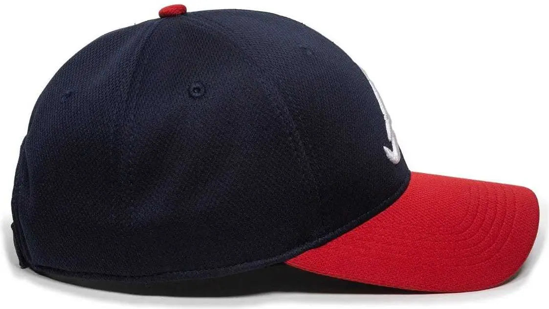 OC Sports MLB-350 MLB Polyester Baseball Adjustable Cap - Atlanta Braves Home
