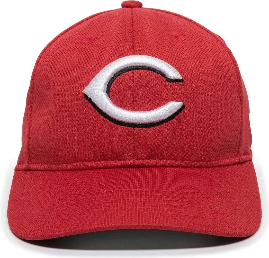 OC Sports MLB-350 MLB Polyester Baseball Adjustable Cap - Cincinnati Reds Home