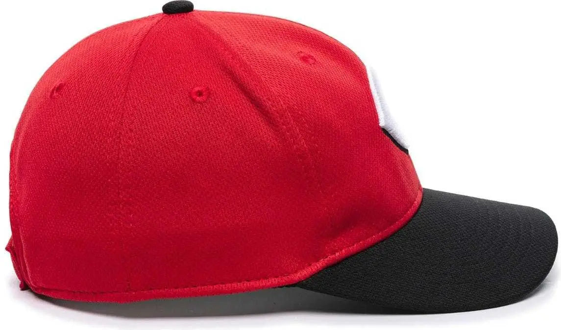OC Sports MLB-350 MLB Polyester Baseball Adjustable Cap - Cincinnati Reds Road