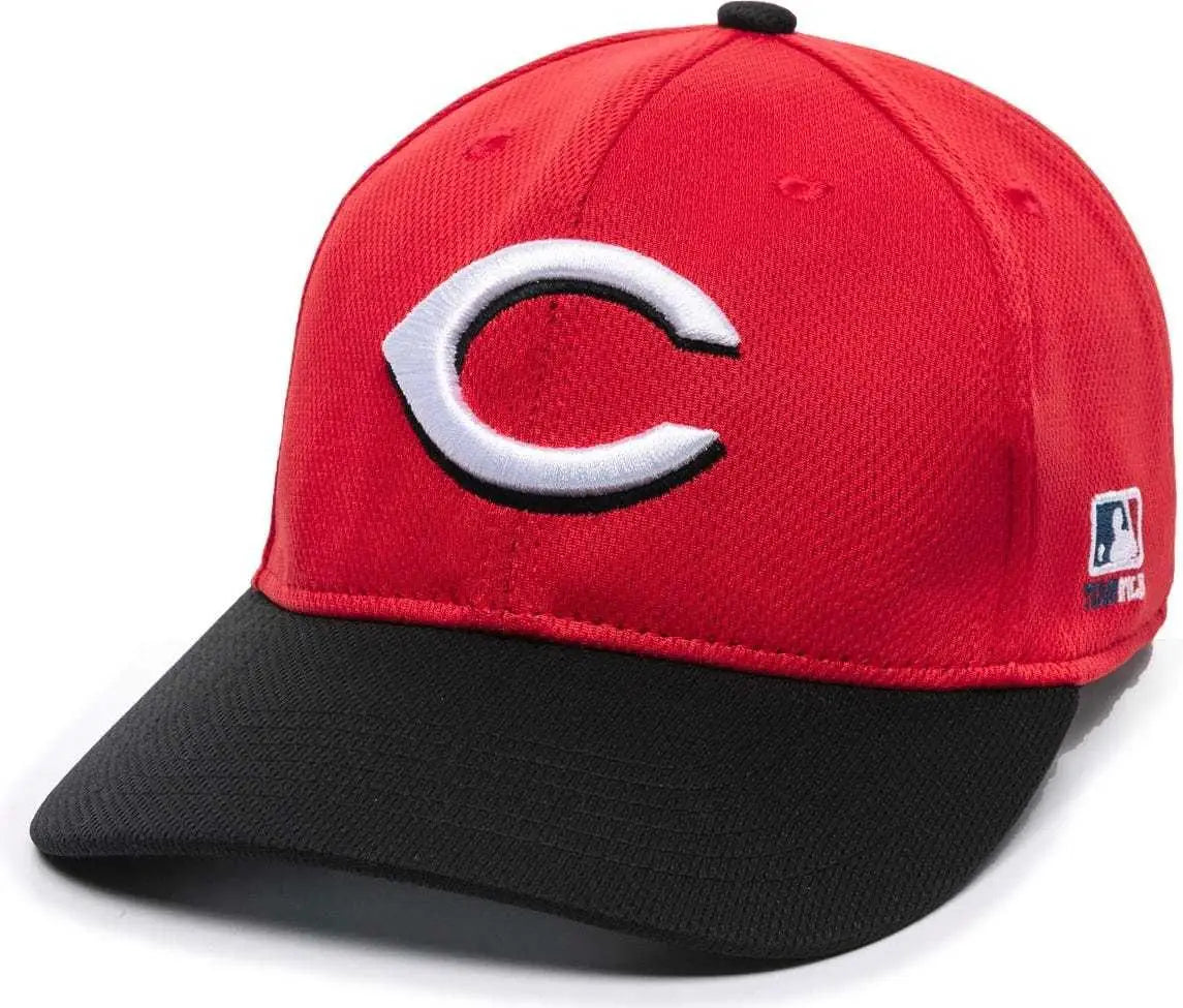 OC Sports MLB-350 MLB Polyester Baseball Adjustable Cap - Cincinnati Reds Road