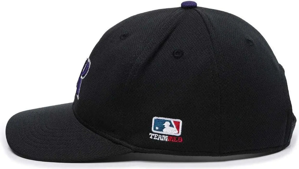 OC Sports MLB-350 MLB Polyester Baseball Adjustable Cap - Colorado Rockies Home & Road