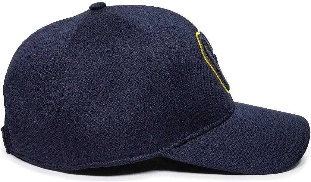 OC Sports MLB 350 MLB Polyester Baseball Adjustable Cap Milwaukee Brewers Navy Home & Road