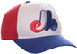 OC Sports MLB-350 MLB Polyester Baseball Adjustable Cap - Montreal Expos Legacy - White Red / 6 3/8’’ - 7’’