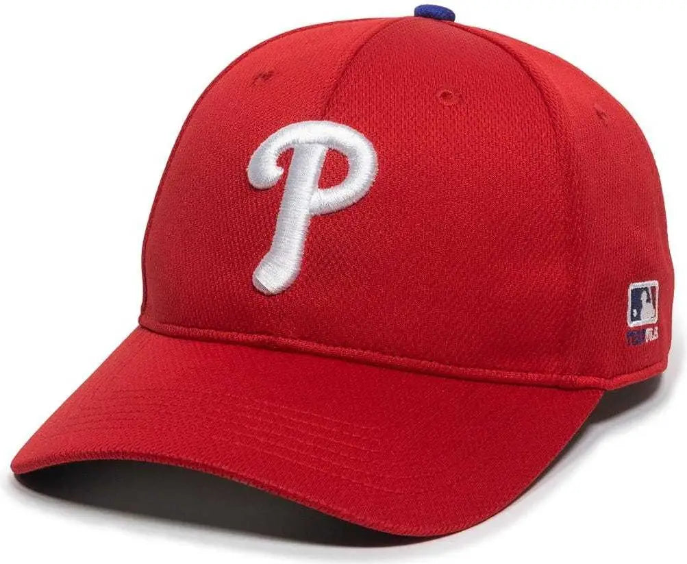 OC Sports MLB-350 MLB Polyester Baseball Adjustable Cap - Philadelphia Phillies Home