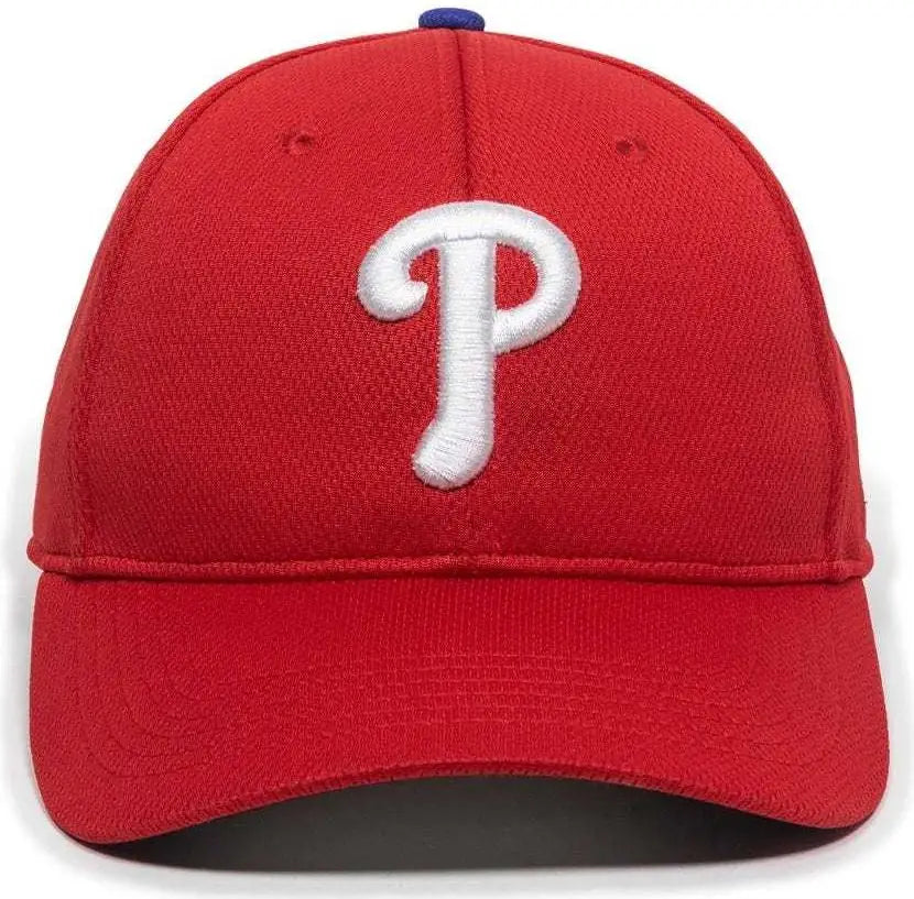 OC Sports MLB-350 MLB Polyester Baseball Adjustable Cap - Philadelphia Phillies Home