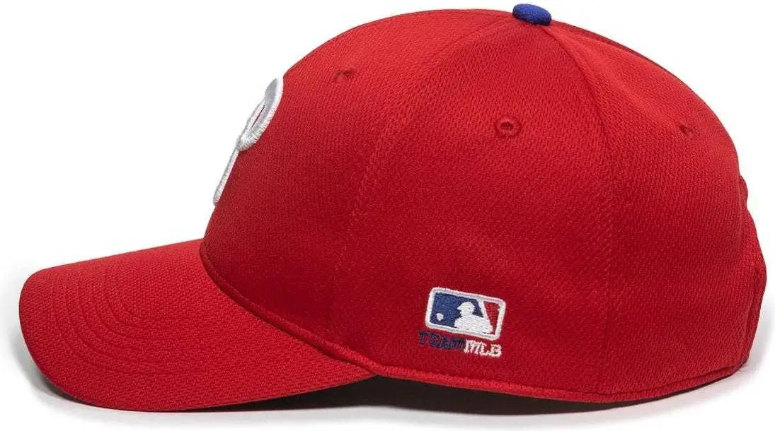 OC Sports MLB-350 MLB Polyester Baseball Adjustable Cap - Philadelphia Phillies Home
