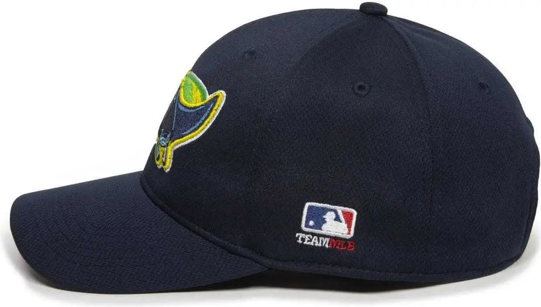 OC Sports MLB-350 MLB Polyester Baseball Adjustable Cap - Tampa Bay Rays Legacy