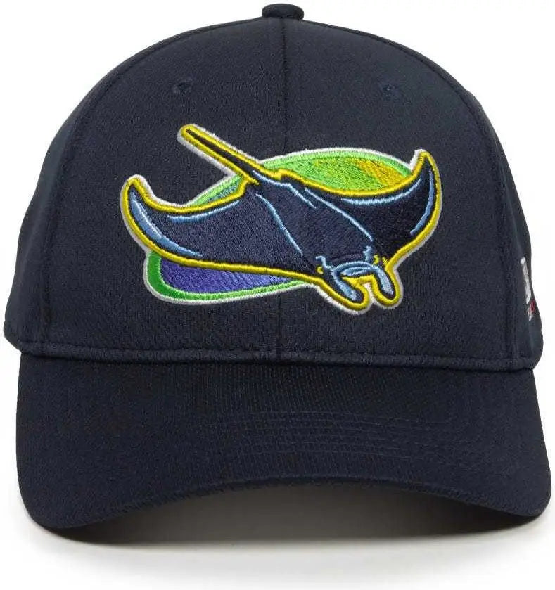 OC Sports MLB-350 MLB Polyester Baseball Adjustable Cap - Tampa Bay Rays Legacy