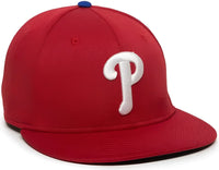 OC Sports MLB-400 MLB Mesh Baseball Cap - Philadelphia Phillies Home & Road - Red / 6 3/8’’ - 7’’