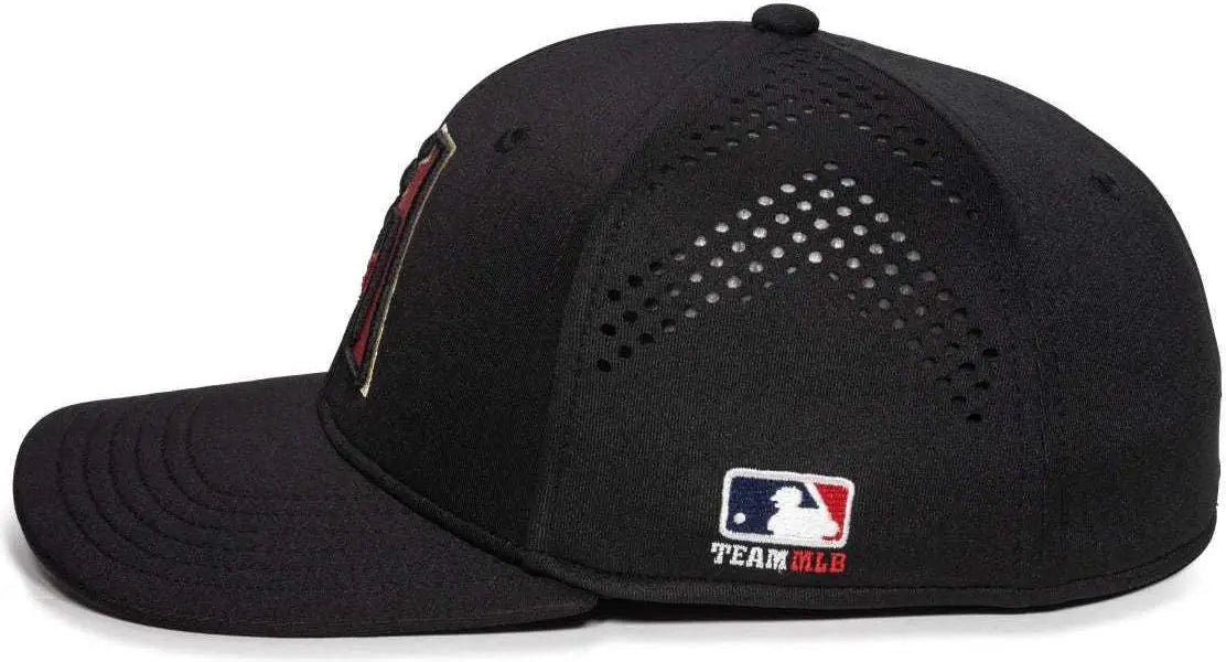 OC Sports MLB-600 Perforated Stretchfit Baseball Cap - Arizona Diamondbacks