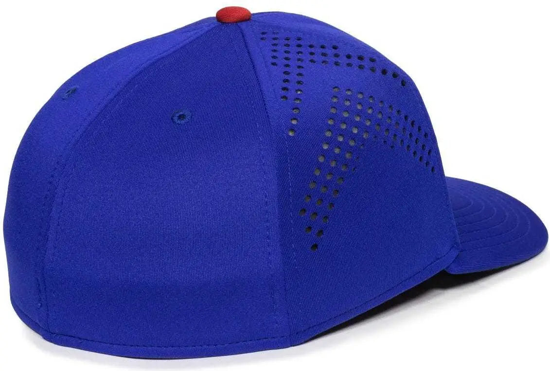 OC Sports MLB-600 Perforated Stretchfit Baseball Cap - Chicago Cubs