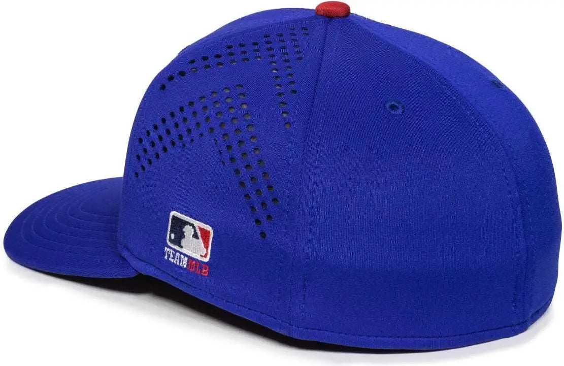 OC Sports MLB-600 Perforated Stretchfit Baseball Cap - Chicago Cubs