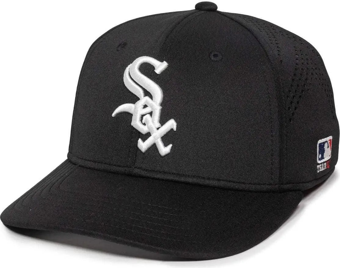 OC Sports MLB-600 Perforated Stretchfit Baseball Cap - Chicago White Sox