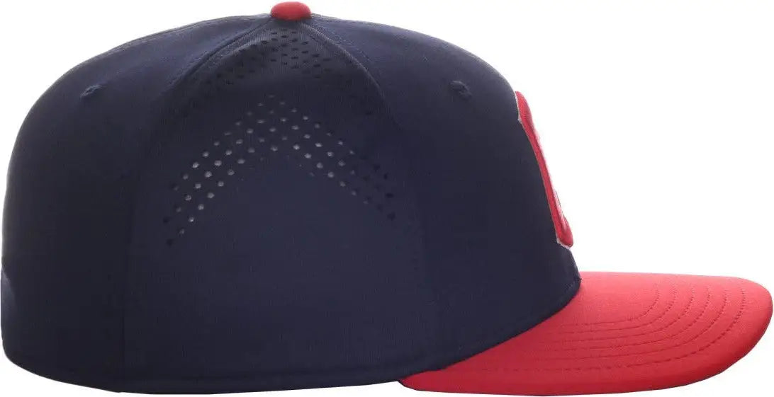 OC Sports MLB-600 Perforated Stretchfit Baseball Cap - Cleveland Guardians