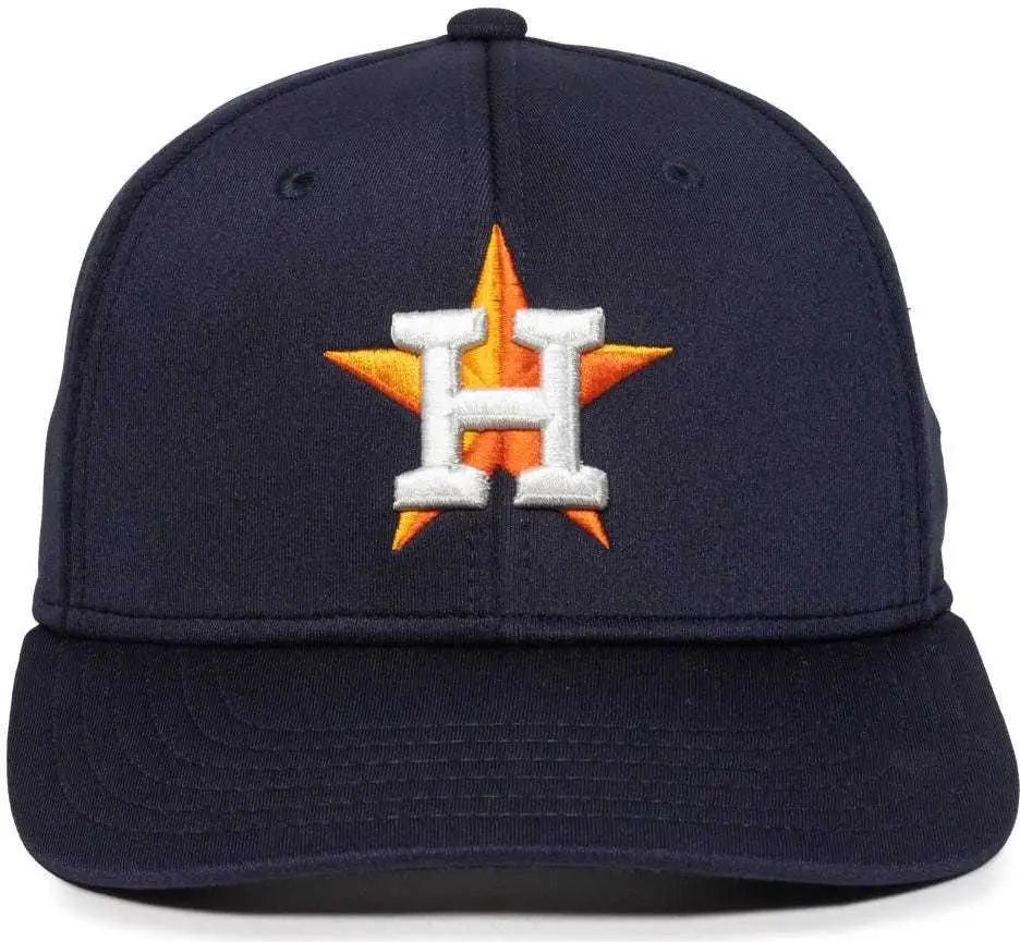 OC Sports MLB-600 Perforated Stretchfit Baseball Cap - Houston Astros