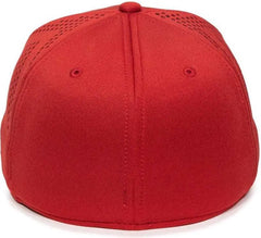 OC Sports MLB-600 Perforated Stretchfit Baseball Cap - Los Angeles Angels
