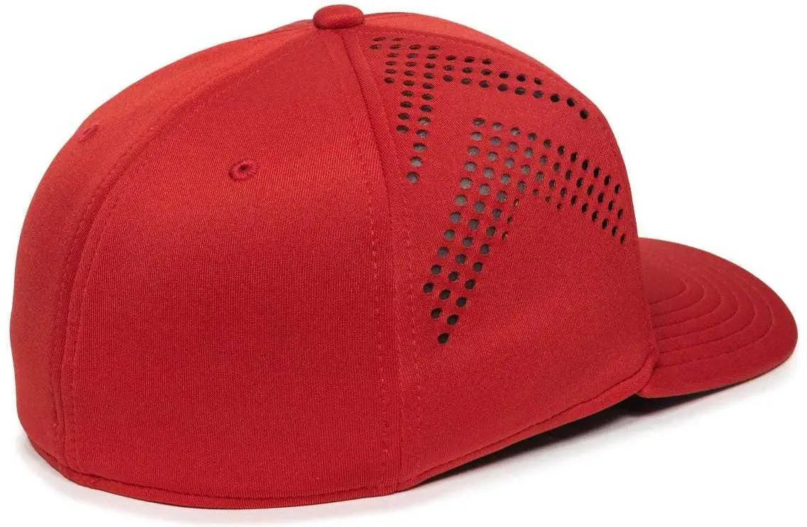 OC Sports MLB-600 Perforated Stretchfit Baseball Cap - Los Angeles Angels