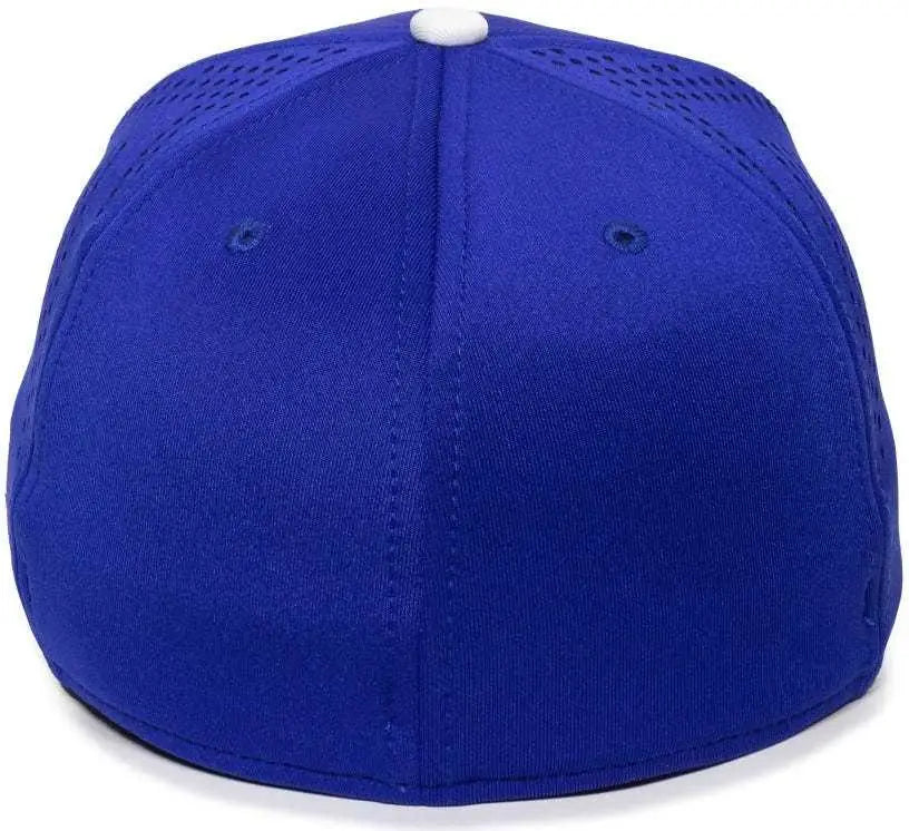 OC Sports MLB-600 Perforated Stretchfit Baseball Cap - Los Angeles Dodgers