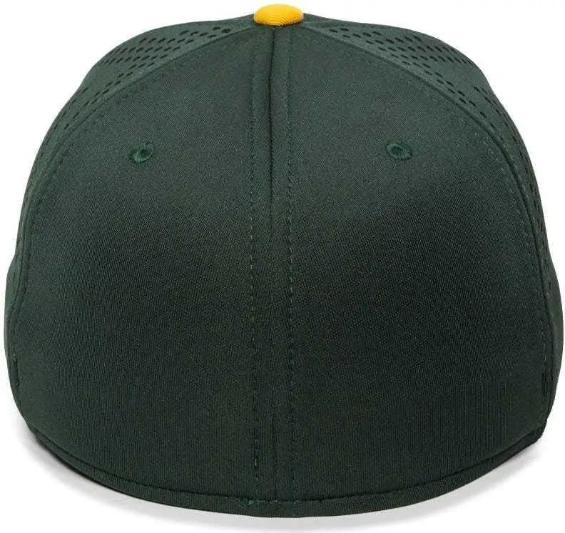 OC Sports MLB-600 Perforated Stretchfit Baseball Cap - Oakland Athletics