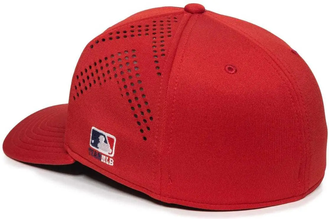 OC Sports MLB-600 Perforated Stretchfit Baseball Cap - St. Louis Cardinals