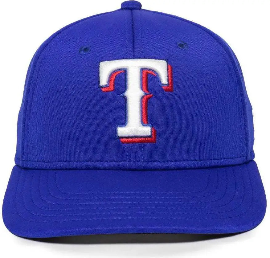 OC Sports MLB-600 Perforated Stretchfit Baseball Cap - Texas Rangers