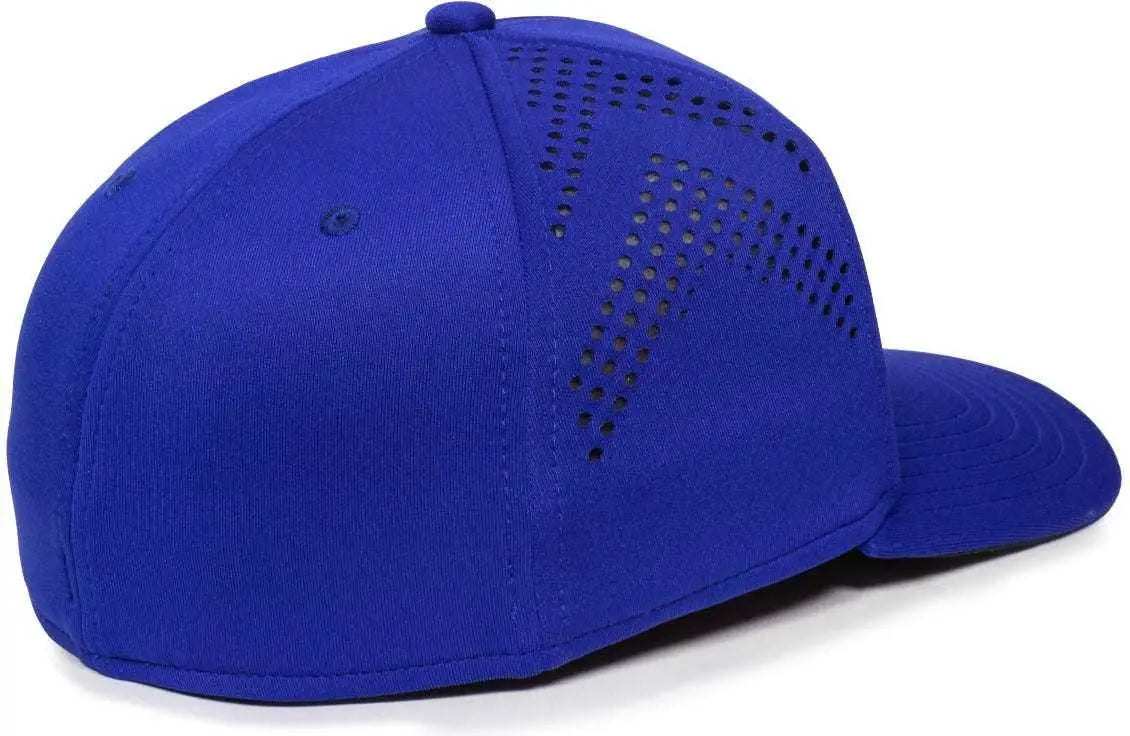OC Sports MLB-600 Perforated Stretchfit Baseball Cap - Texas Rangers