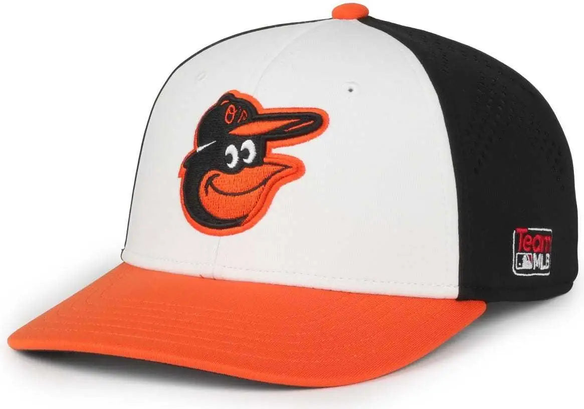 OC Sports MLB-650 Performance Snapback Baseball Cap - Baltimore Orioles - Black Orange / One Size Fits Most