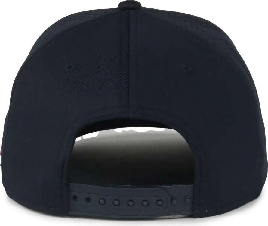 OC Sports MLB-650 Performance Snapback Baseball Cap - Boston Red Sox - Navy / One Size Fits Most