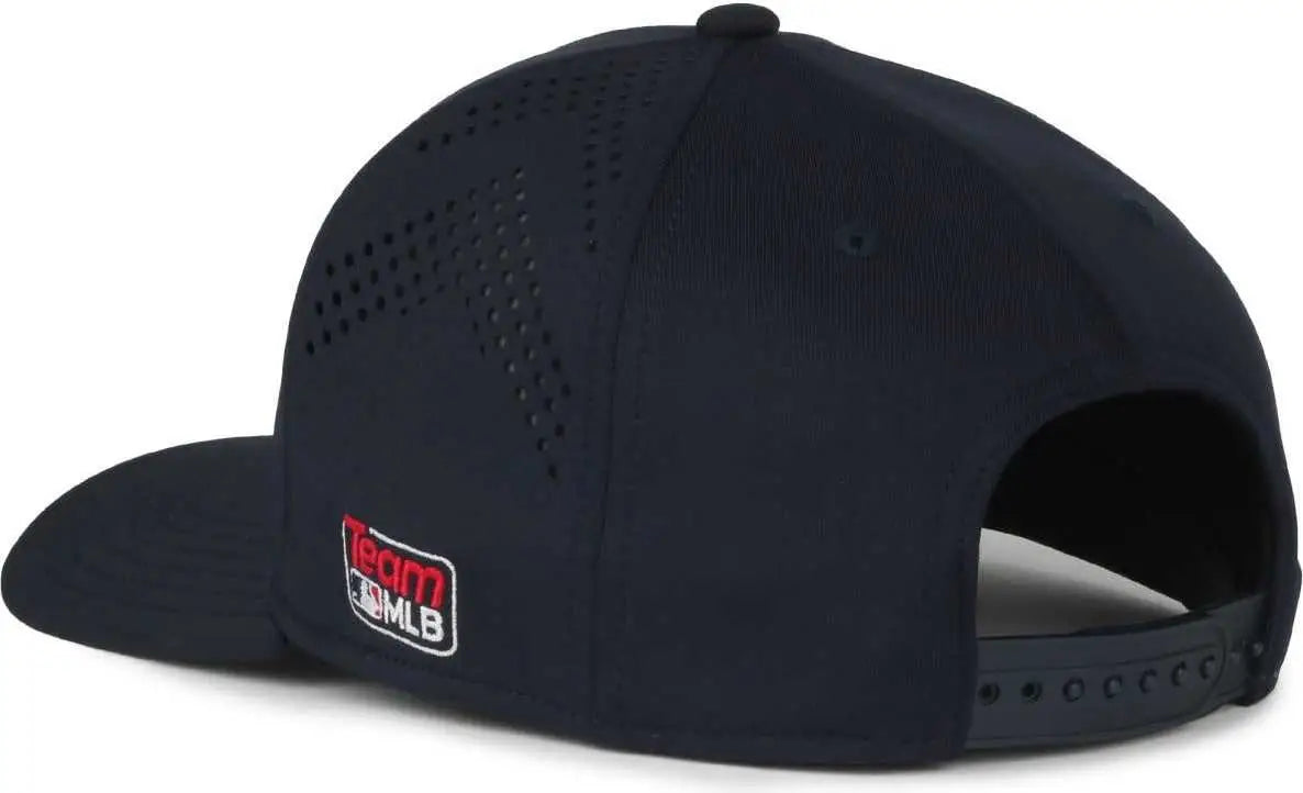 OC Sports MLB-650 Performance Snapback Baseball Cap - Boston Red Sox - Navy / One Size Fits Most