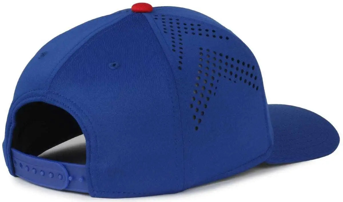 OC Sports MLB-650 Performance Snapback Baseball Cap - Chicago Cubs - Royal / One Size Fits Most