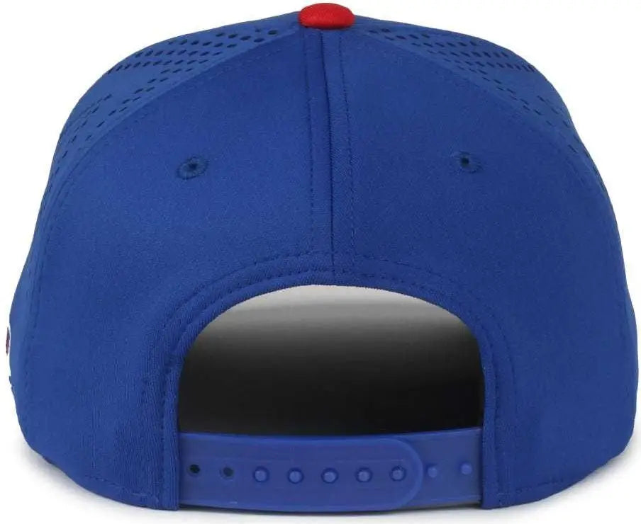 OC Sports MLB-650 Performance Snapback Baseball Cap - Chicago Cubs - Royal / One Size Fits Most