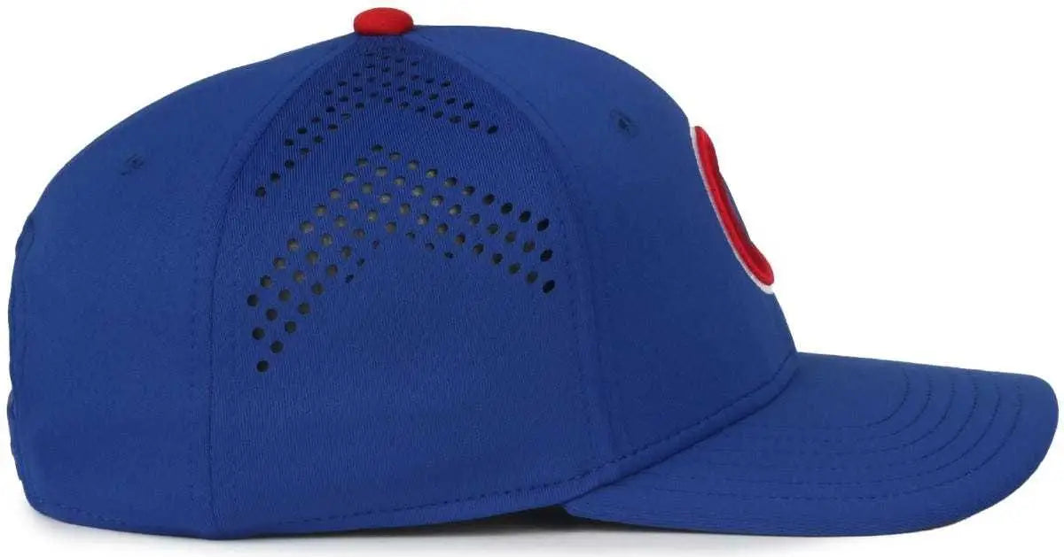 OC Sports MLB-650 Performance Snapback Baseball Cap - Chicago Cubs - Royal / One Size Fits Most
