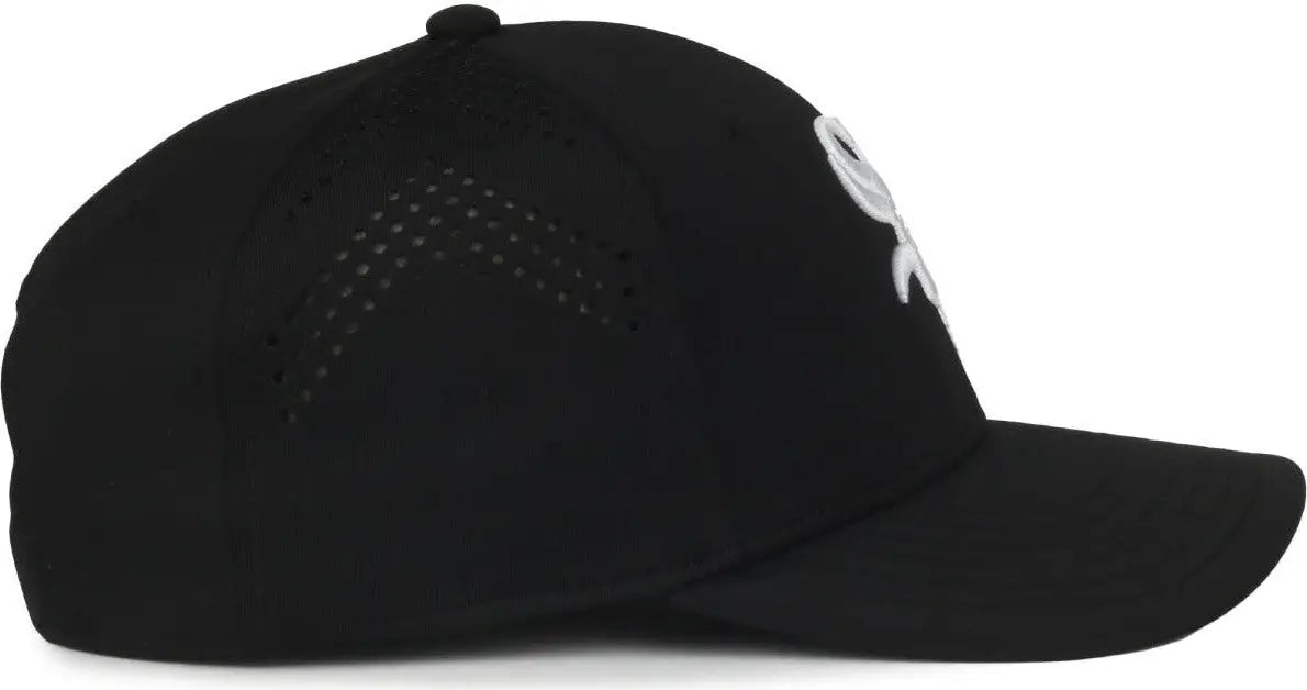 OC Sports MLB-650 Performance Snapback Baseball Cap - Chicago White Sox - Black / One Size Fits Most