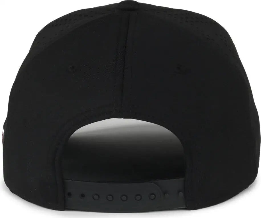 OC Sports MLB-650 Performance Snapback Baseball Cap - Chicago White Sox - Black / One Size Fits Most