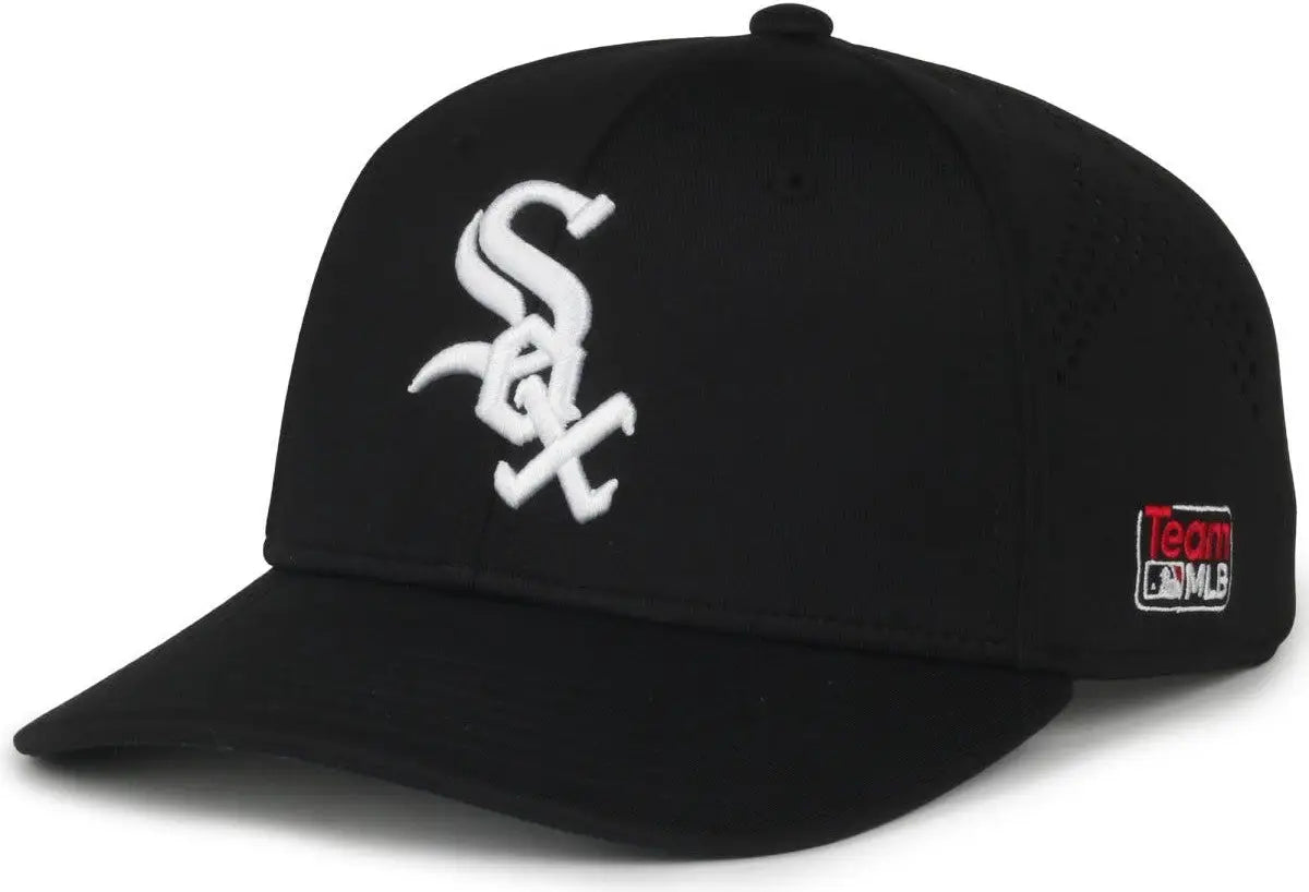 OC Sports MLB-650 Performance Snapback Baseball Cap - Chicago White Sox - Black / One Size Fits Most