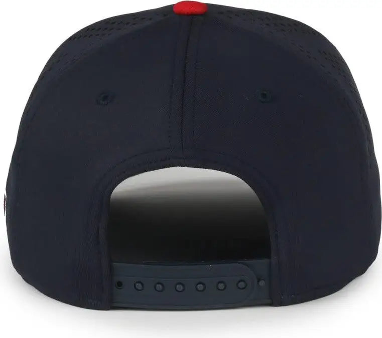 OC Sports MLB-650 Performance Snapback Baseball Cap - Cleveland Guardians - Black / One Size Fits Most