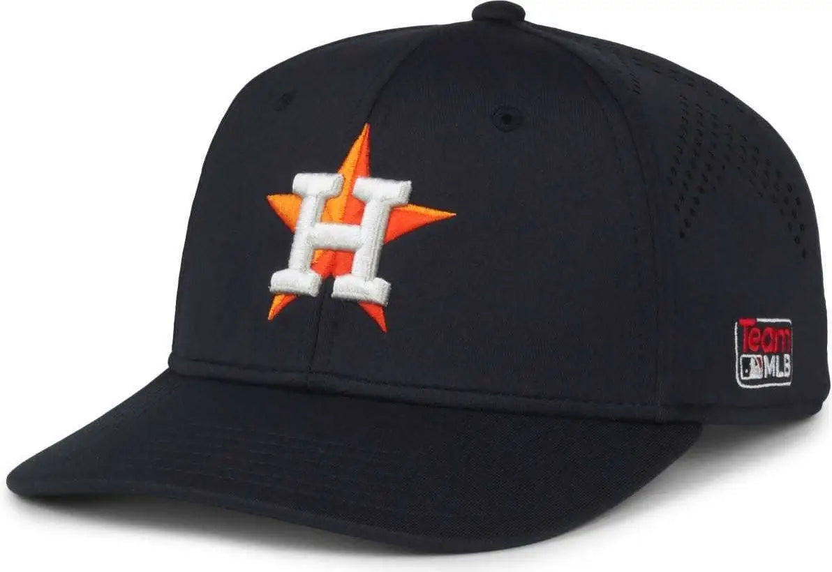 OC Sports MLB-650 Performance Snapback Baseball Cap - Houston Astros - Navy / One Size Fits Most