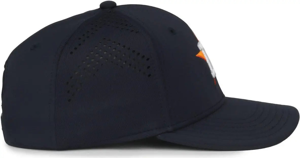 OC Sports MLB-650 Performance Snapback Baseball Cap - Houston Astros - Navy / One Size Fits Most