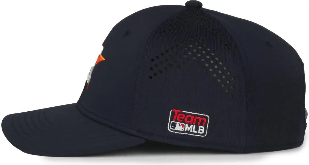 OC Sports MLB-650 Performance Snapback Baseball Cap - Houston Astros - Navy / One Size Fits Most