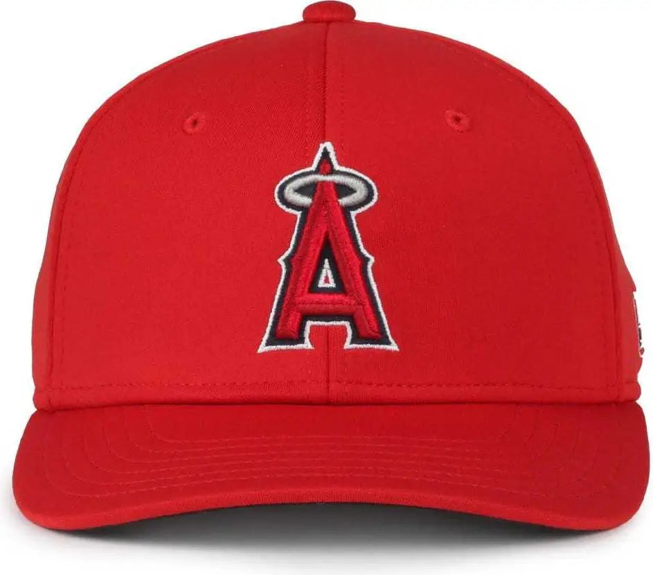 OC Sports MLB-650 Performance Snapback Baseball Cap - Los Angeles Angels - Red / One Size Fits Most