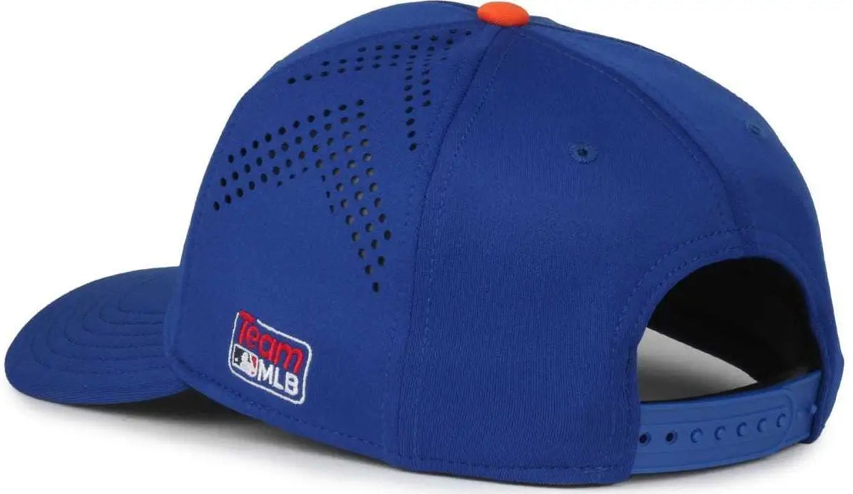 OC Sports MLB-650 Performance Snapback Baseball Cap - New York Mets - Royal / One Size Fits Most