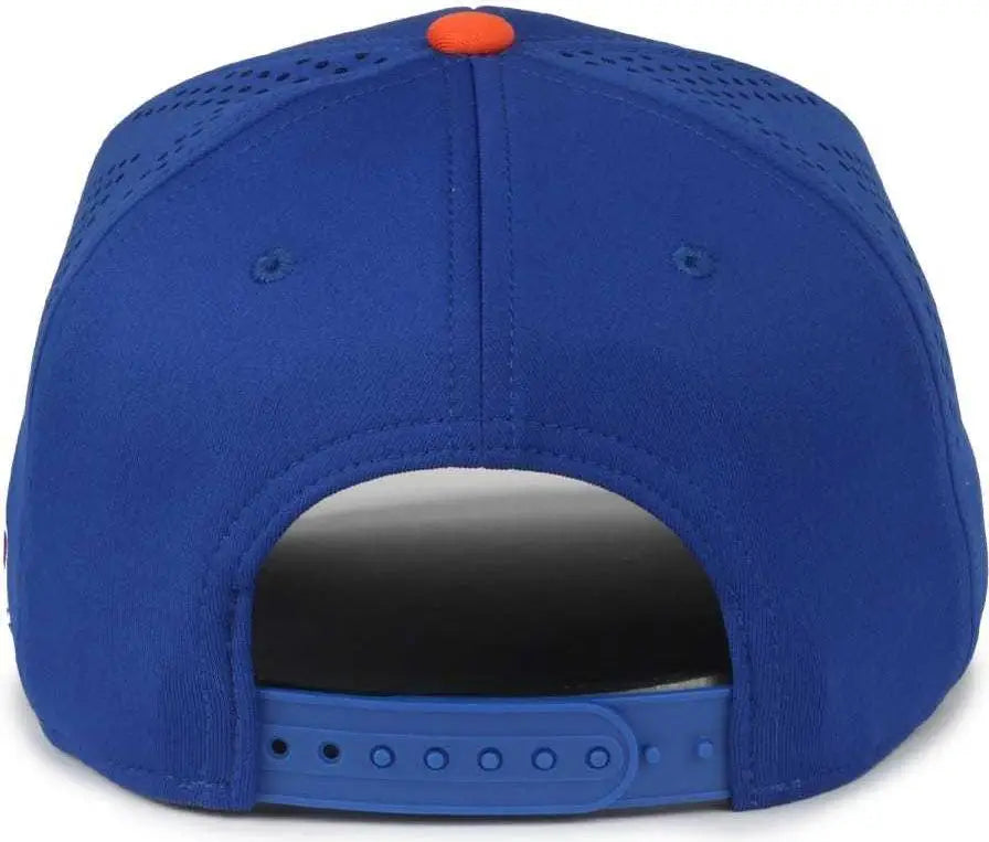 OC Sports MLB-650 Performance Snapback Baseball Cap - New York Mets - Royal / One Size Fits Most