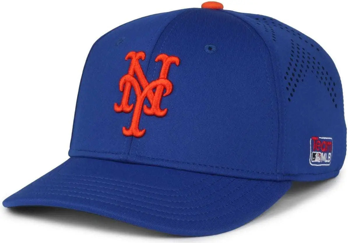 OC Sports MLB-650 Performance Snapback Baseball Cap - New York Mets - Royal / One Size Fits Most