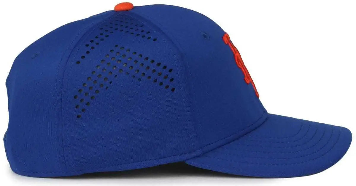 OC Sports MLB-650 Performance Snapback Baseball Cap - New York Mets - Royal / One Size Fits Most