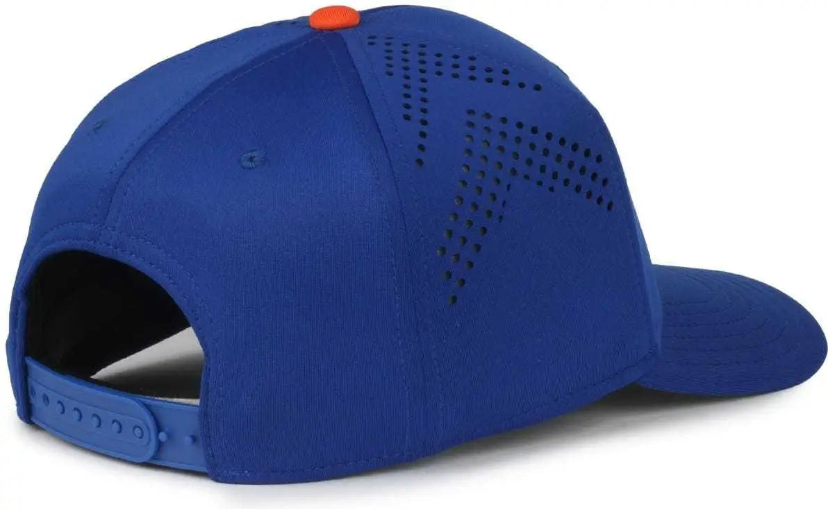 OC Sports MLB-650 Performance Snapback Baseball Cap - New York Mets - Royal / One Size Fits Most